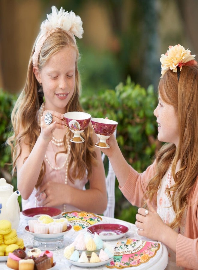 وولاين مجموعة مناديل حفلات الشاي من والين، 100 قطعة، بتصميم زهور عتيق وحواف مزخرفة، مناديل ورقية للاستخدام مرة واحدة، مثالية للعشاء والحلويات، وحفلات الزفاف، وحفلات استقبال المولود، وأعياد الميلاد، وحفلات الشاي، وتزيين الطاولات. - Image 4